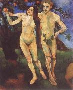 Suzanne Valadon Adam and Eve oil painting artist